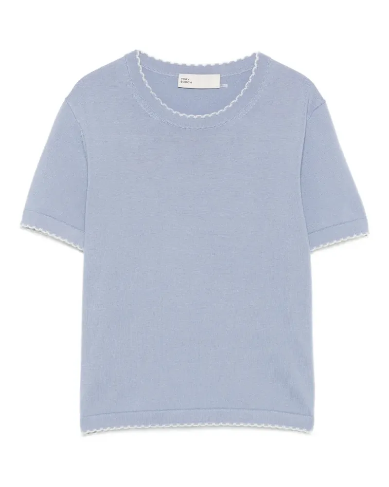 Tory Burch Oberteil mit Wellensaum - Violett Violett