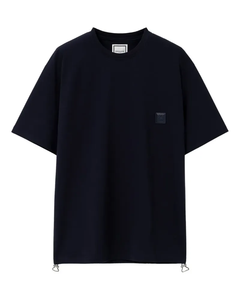 Wooyoungmi logo-patch T-shirt - Blau Blau