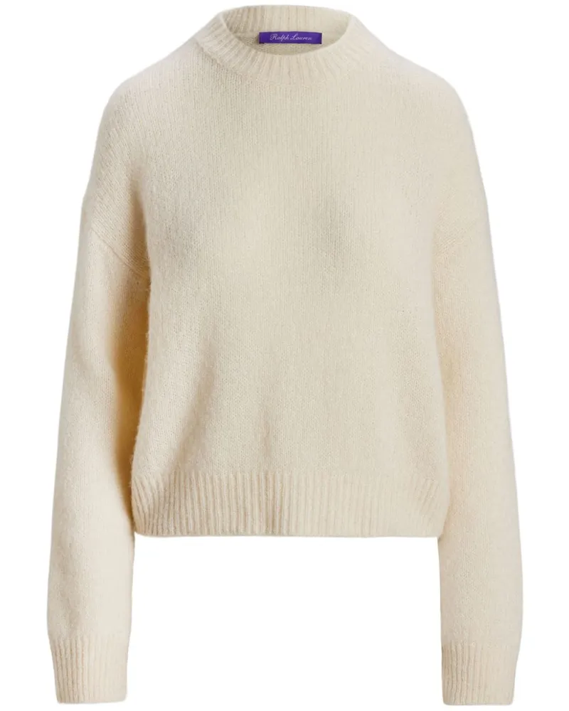 Ralph Lauren Gebürsteter Pullover - Weiß Weiß