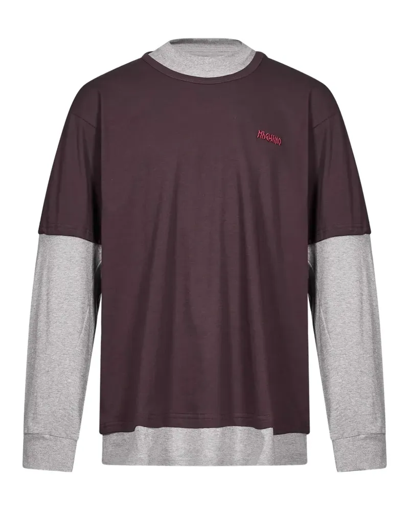 Magliano T-Shirt im Layering-Look - Braun Braun