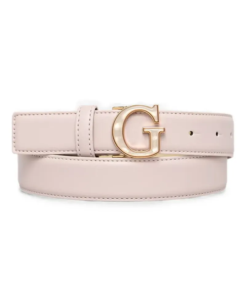 Guess Sally G logo-plaque buckle belt - Rosa Rosa