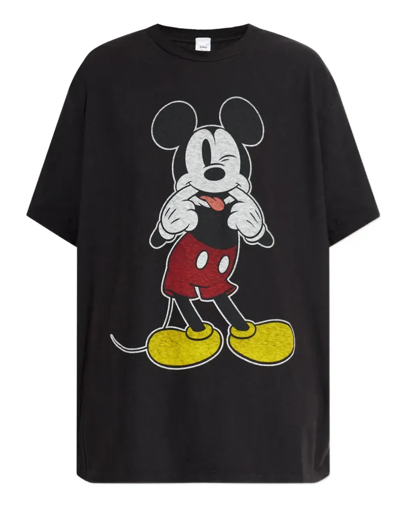 RE/DONE Silly Mickey Mouse T-shirt - Schwarz Schwarz