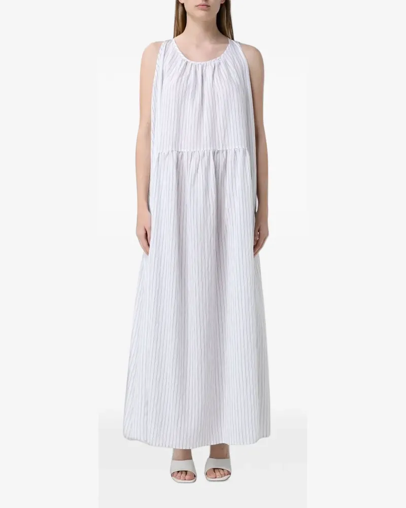 MEIMEIJ striped maxi dress - Weiß Weiß