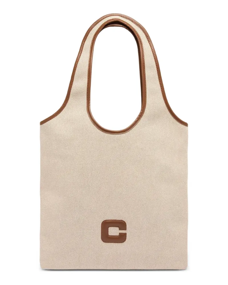Carel Alesia Tote Bag mit Lederbesatz - Nude Nude