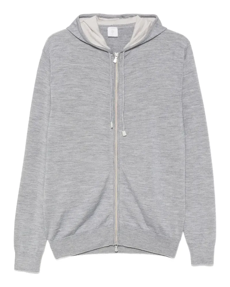 Eleventy Kapuzenjacke mit Reißverschluss - Grau Grau