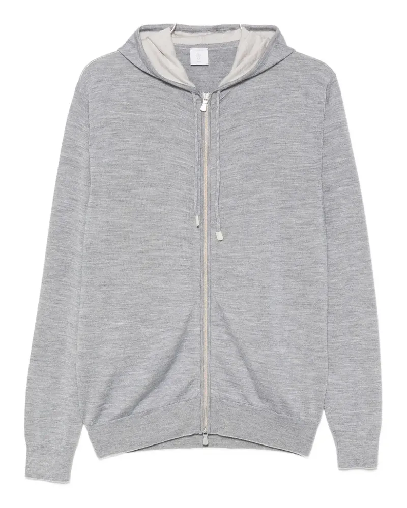 Eleventy Kapuzenjacke mit Reißverschluss - Grau Grau