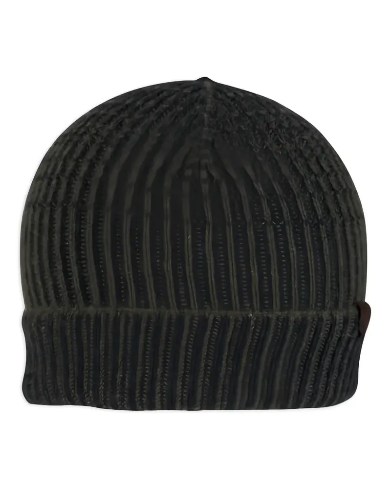 Maurizio Baldassari Gerippte Beanie - Grün Grün