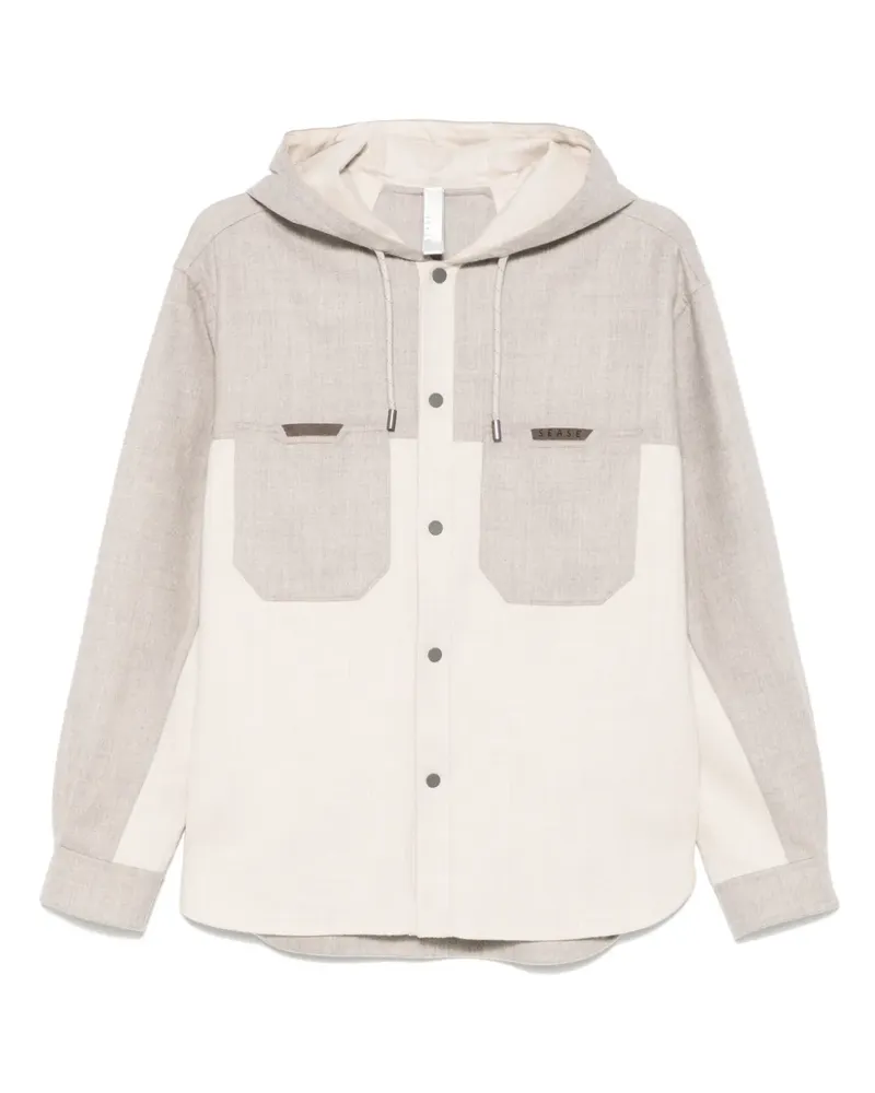 SEASE Hemdjacke mit Kapuze - Nude Nude