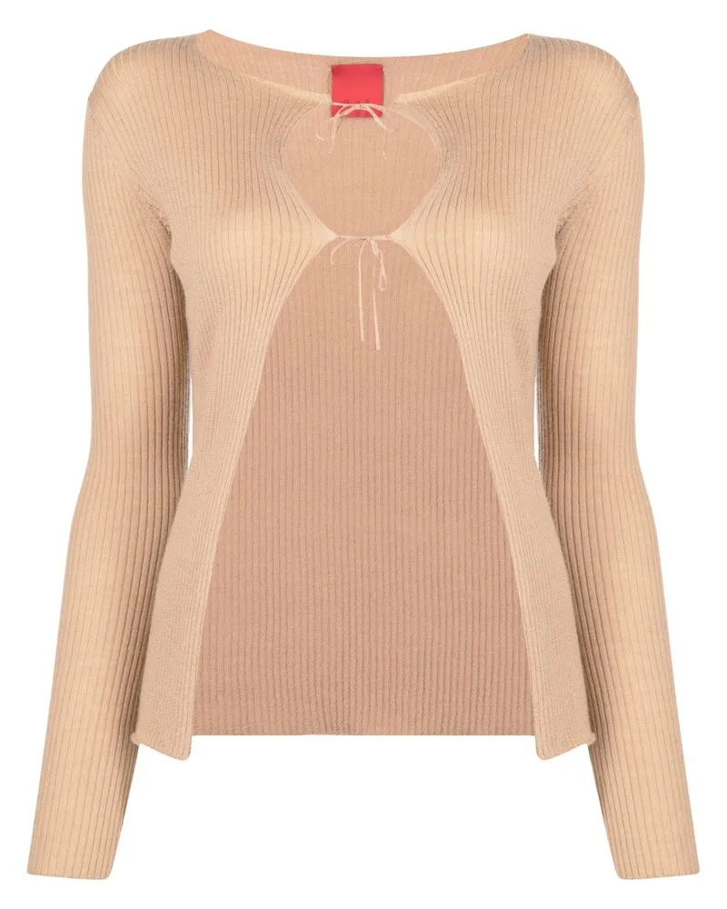 Cashmere In Love Elen Cardigan - Braun Braun