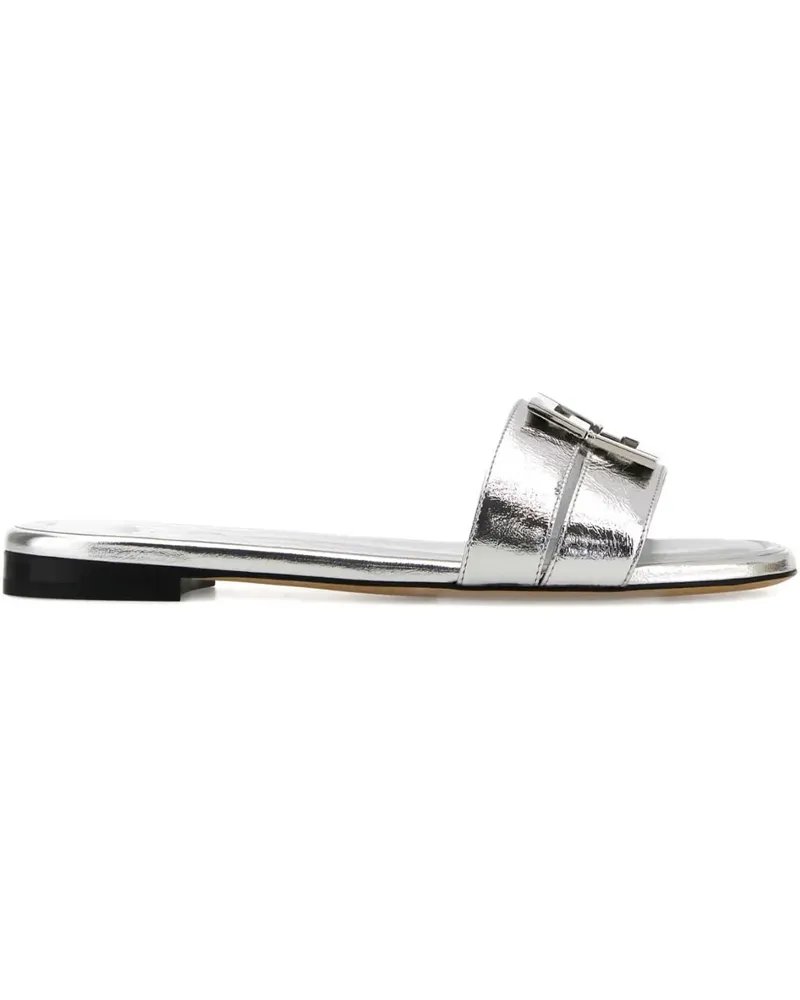 Fendi Baguette Pantoletten - Silber Silber