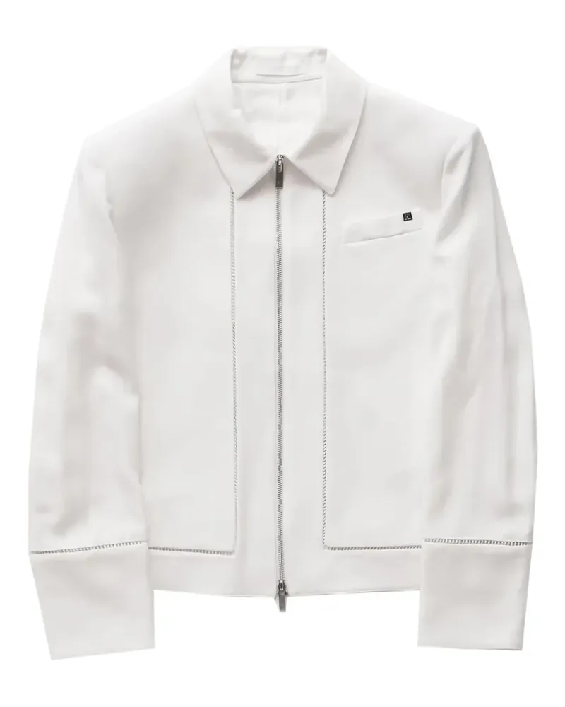 Helmut Lang zip-up bomber jacket - Weiß Weiß