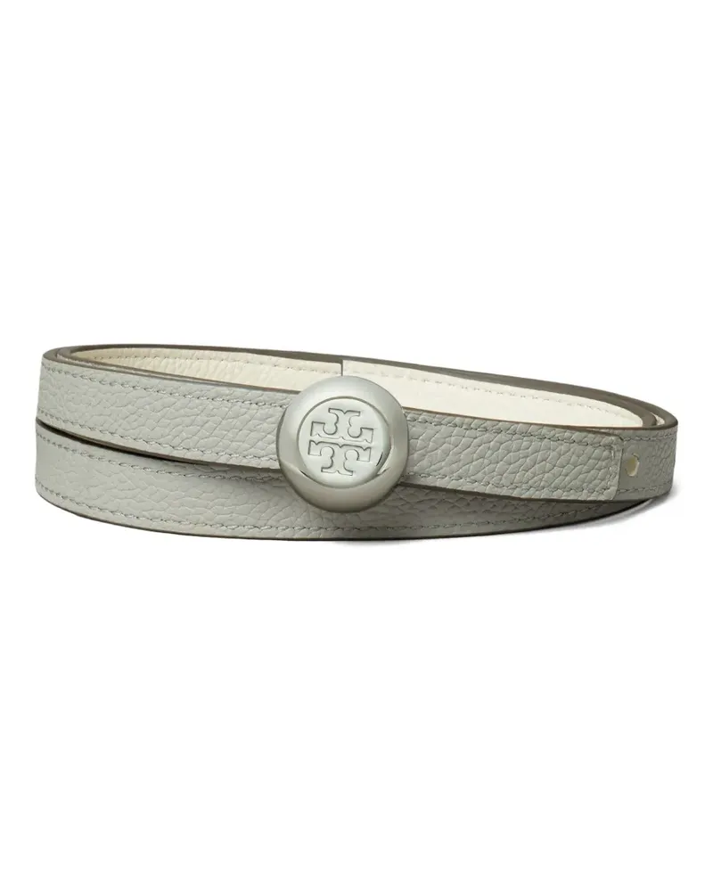Tory Burch Wendbarer Romy Gürtel mit Logo - Grau Grau