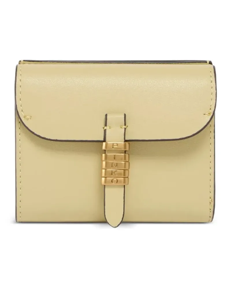 Pinko Letter Portemonnaie mit Beschlägen - Nude Nude