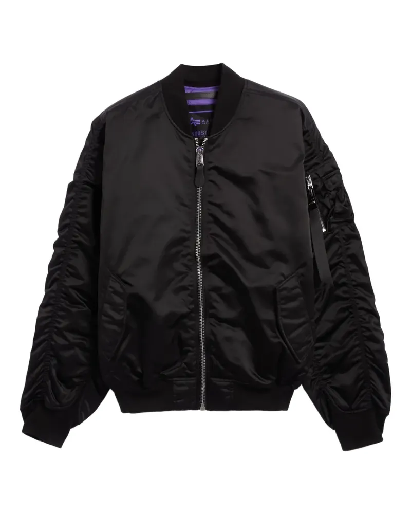 Alpha Industries Bomberjacke mit Kapuze - Schwarz Schwarz