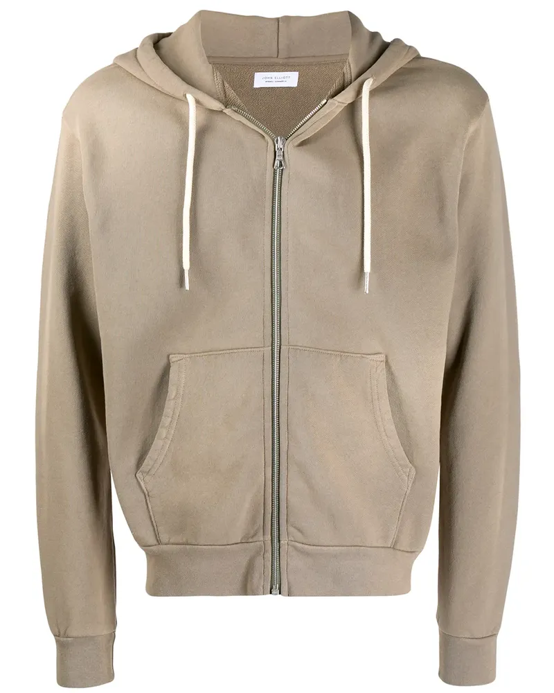 John Elliott + Co Kapuzenjacke mit Reißverschluss - Grün Grün