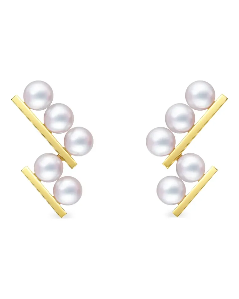 TASAKI Balance Step Neo pearl earrings - Gold Gold