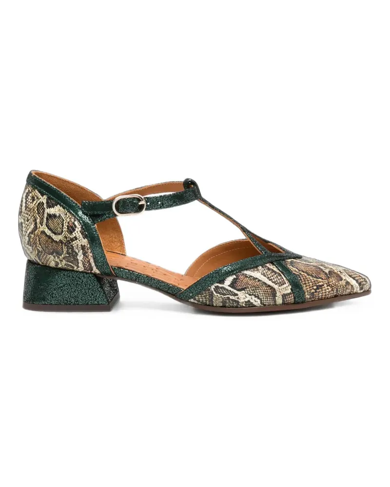 Chie Mihara Hidrow Pumps mit Schlangenprint - Nude Nude