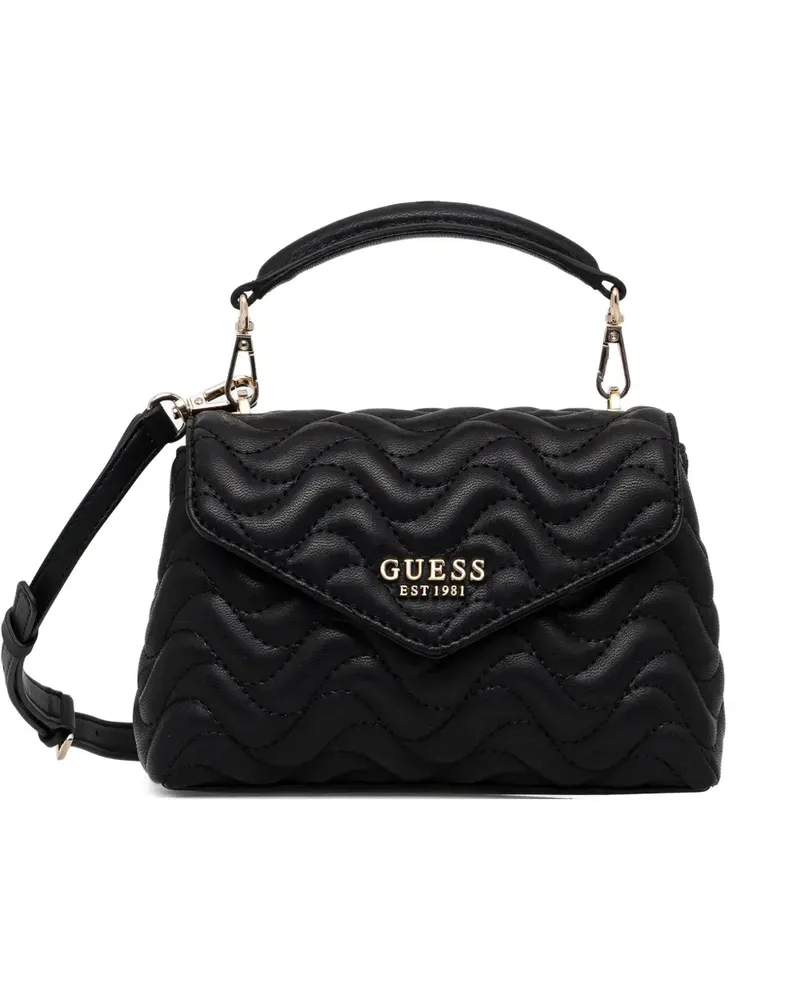 Guess mini Melisandra quilted tote bag - Schwarz Schwarz