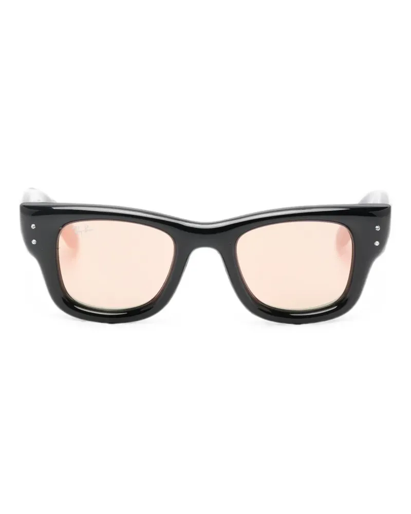 Ray Ban Wayfarer Puffer Sonnenbrille - Schwarz Schwarz