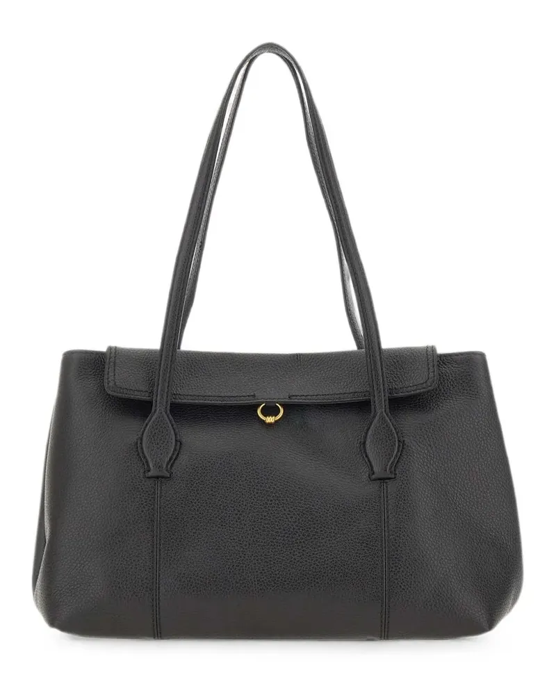 Gianni Chiarini Vicky hammered leather shoulder bag - Schwarz Schwarz