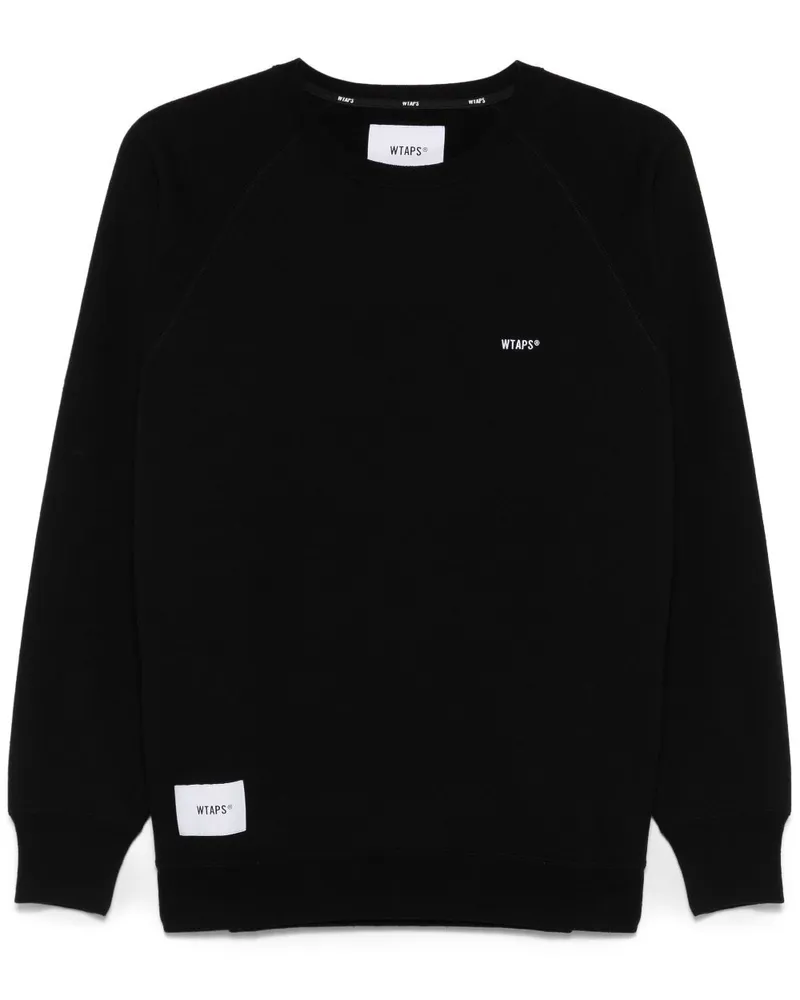 WTAPS Sweatshirt mit Logo-Stickerei - Schwarz Schwarz