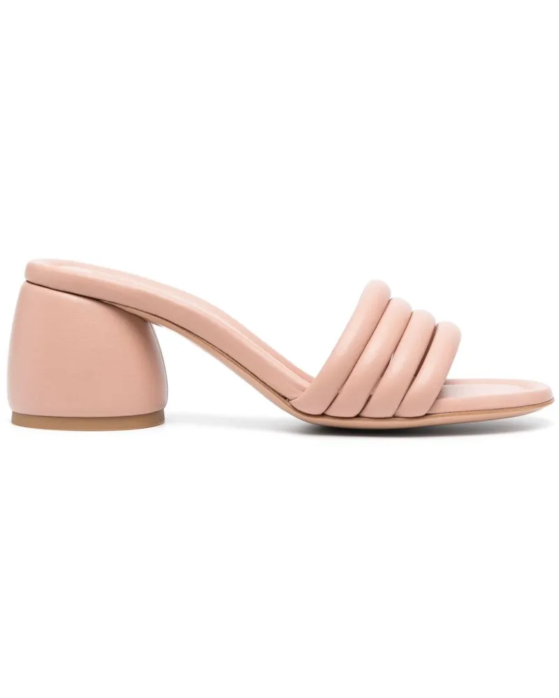 Gianvito Rossi Mules mit Riemen Rosa