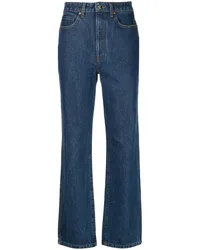 KHAITE The Abigail Straight-Leg-Jeans Blau