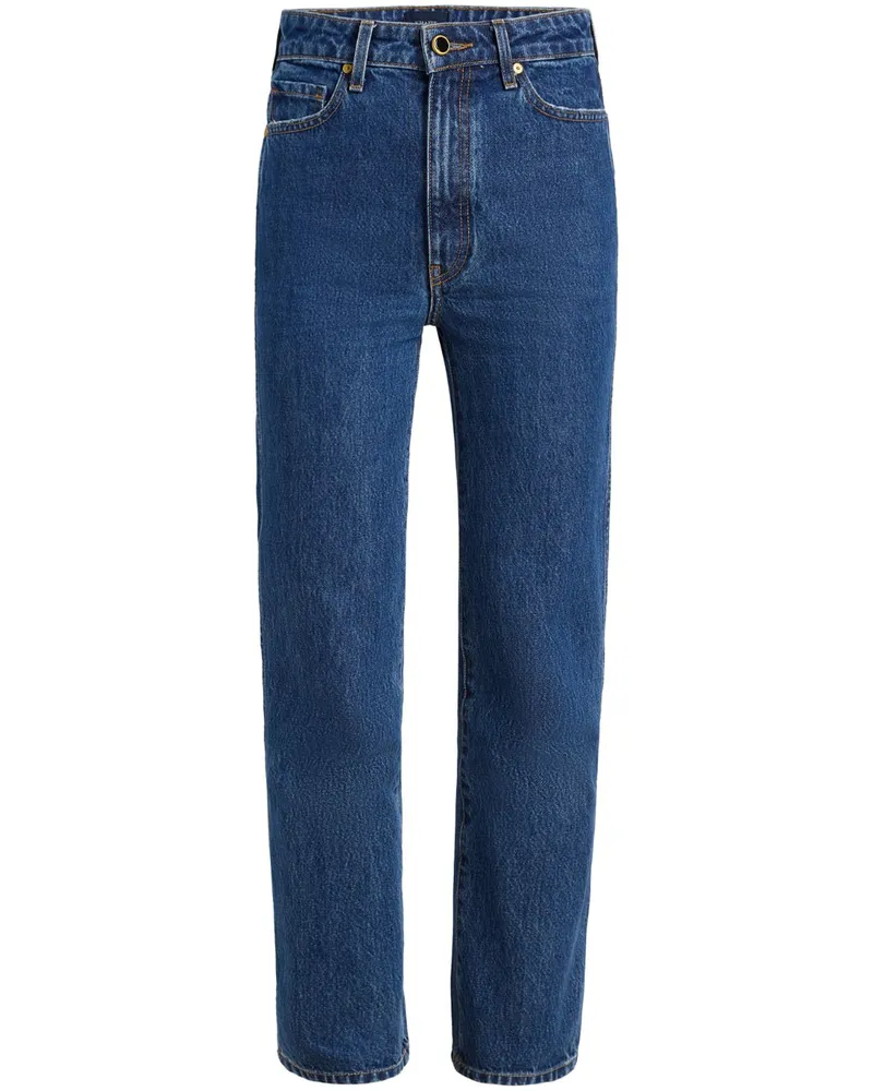 KHAITE The Abigail Straight-Leg-Jeans - Blau Blau