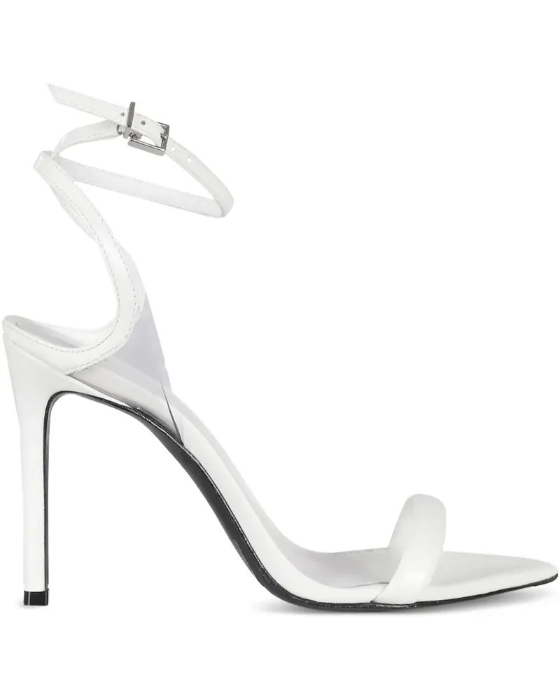 Schutz Stiletto-Sandalen mit transparenten Riemen 100mm - Weiß Weiß