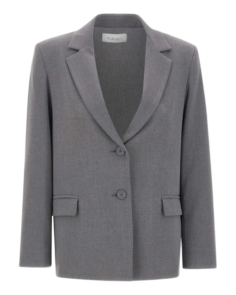 Kaos flap-pocket single-breasted blazer - Grau Grau