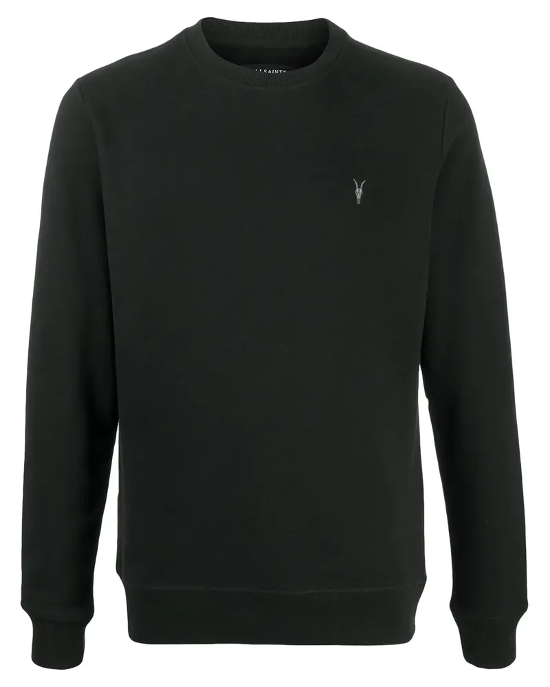 AllSaints Sweatshirt mit Logo-Stickerei - Schwarz Schwarz