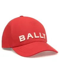 Bally Baseballkappe mit Logo-Stickerei Rot