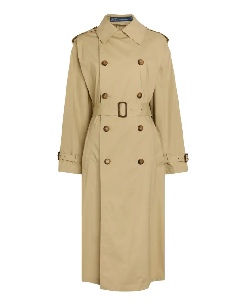 Ralph Lauren double-breasted belted trench coat - Nude Nude