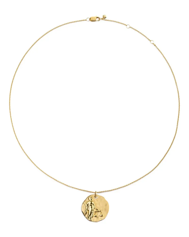 Monica Vinader GP Zodiac Libra Halskette - Gold Gold