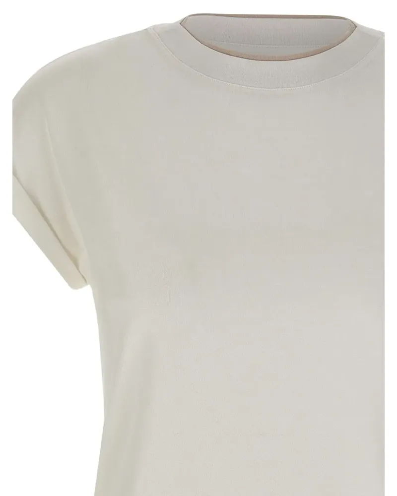 Eleventy T-Shirt mit Umschlag - Grau Grau