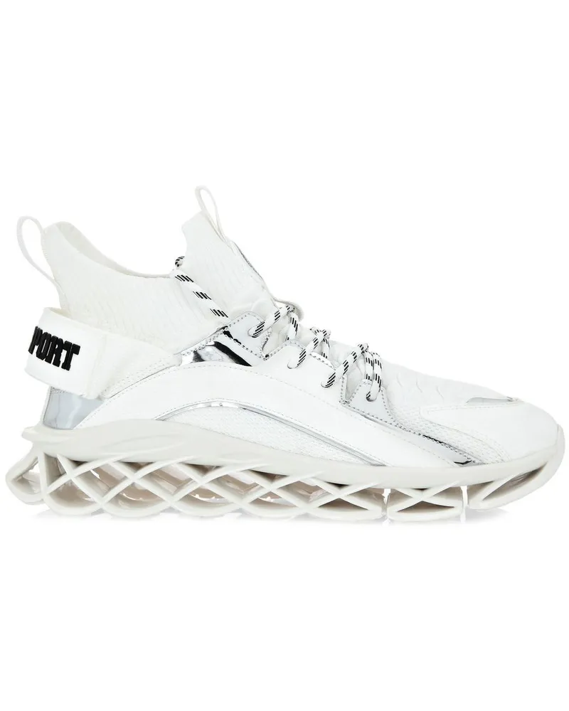 Philipp Plein Runner Tiger Sneakers - Weiß Weiß