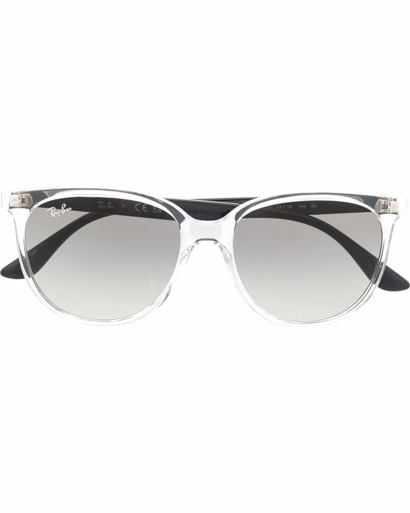 Ray Ban Runde Sonnenbrille mit Farbverlauf - Schwarz Schwarz