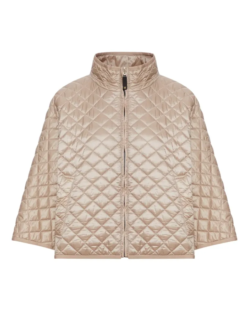 Max Mara Gesteppte Dolphin Jacke mit Stehkragen - Nude Nude