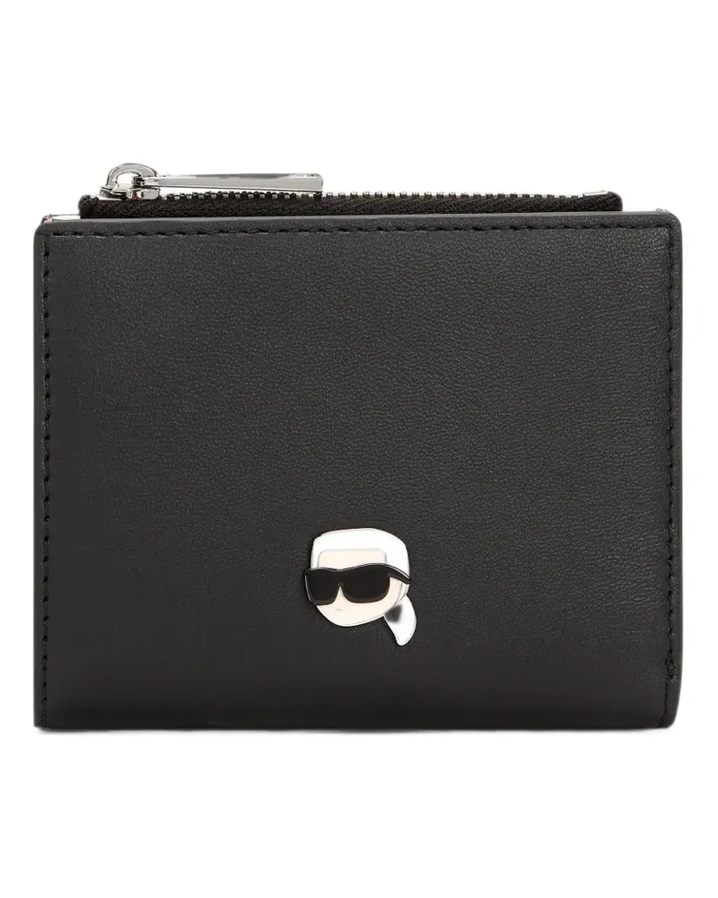 Karl Lagerfeld Ikon bifold wallet - Schwarz Schwarz