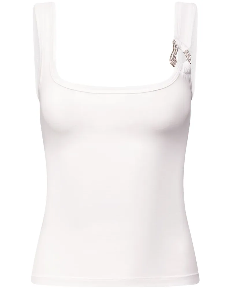 Area Tanktop mit Ringdetail - Weiß Weiß