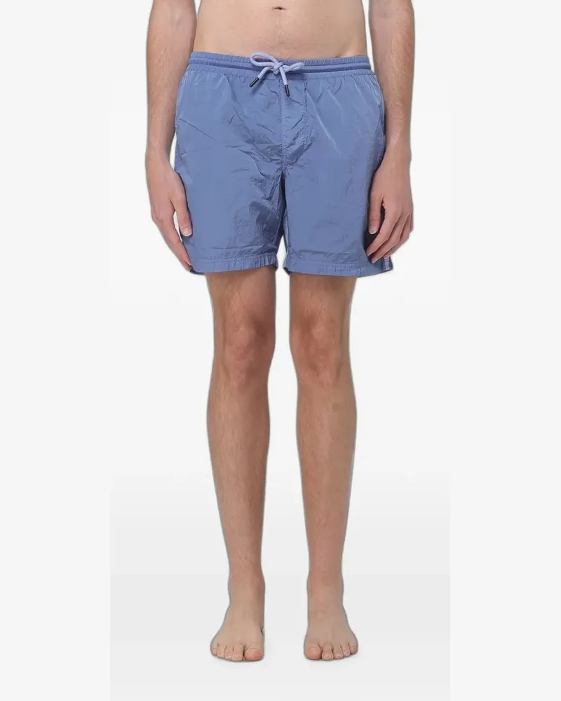 Blauer drawstring-fastening swim shorts Blau