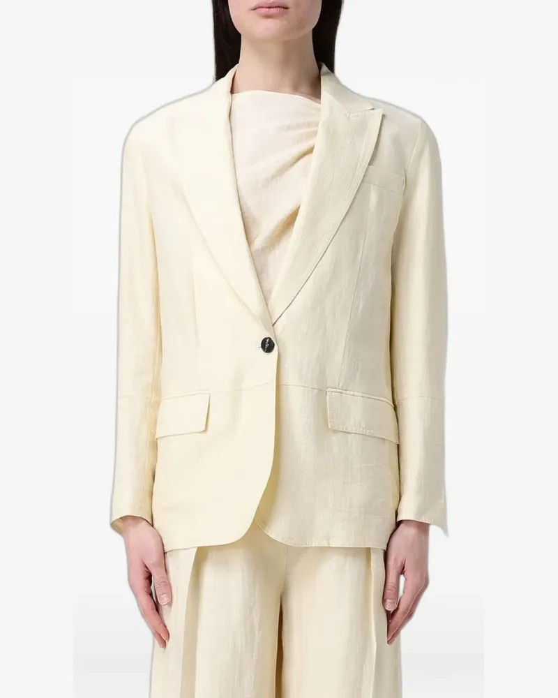 TELA single-breasted blazer - Gelb Gelb