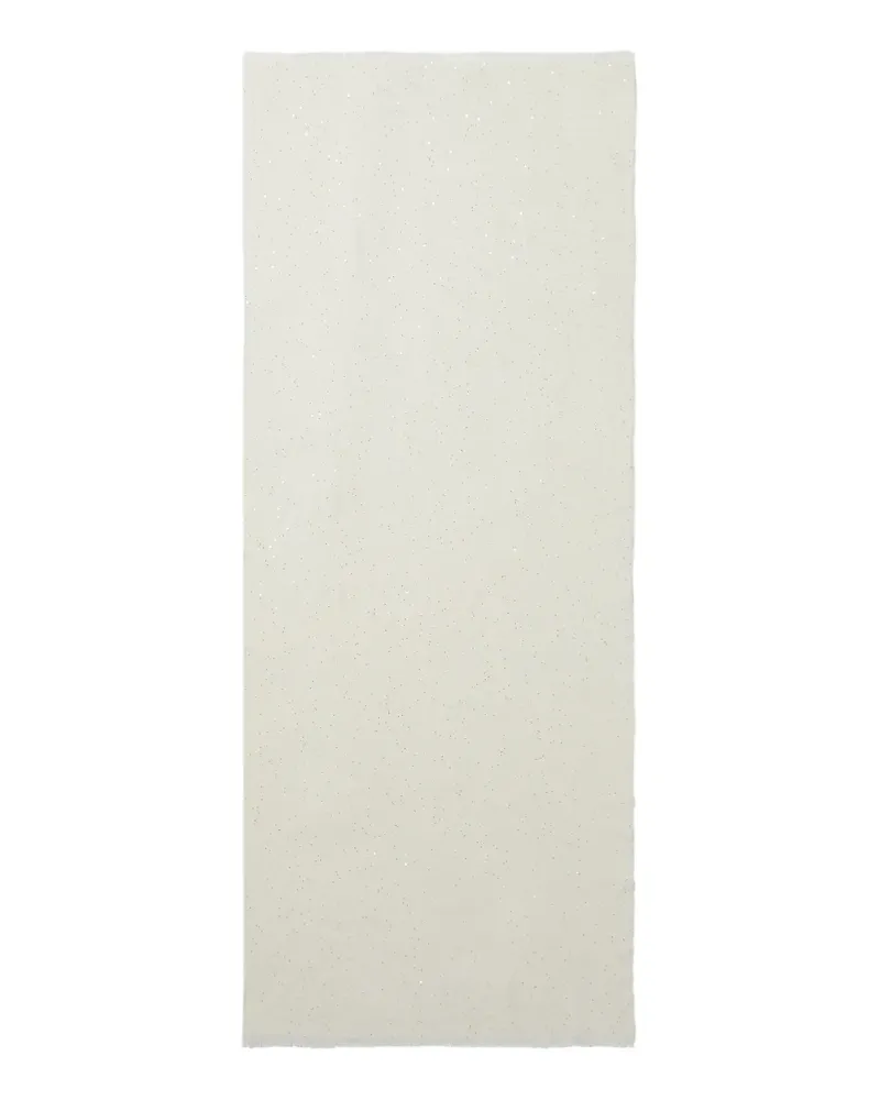 Peserico Schal mit Pailletten - Weiß Weiß