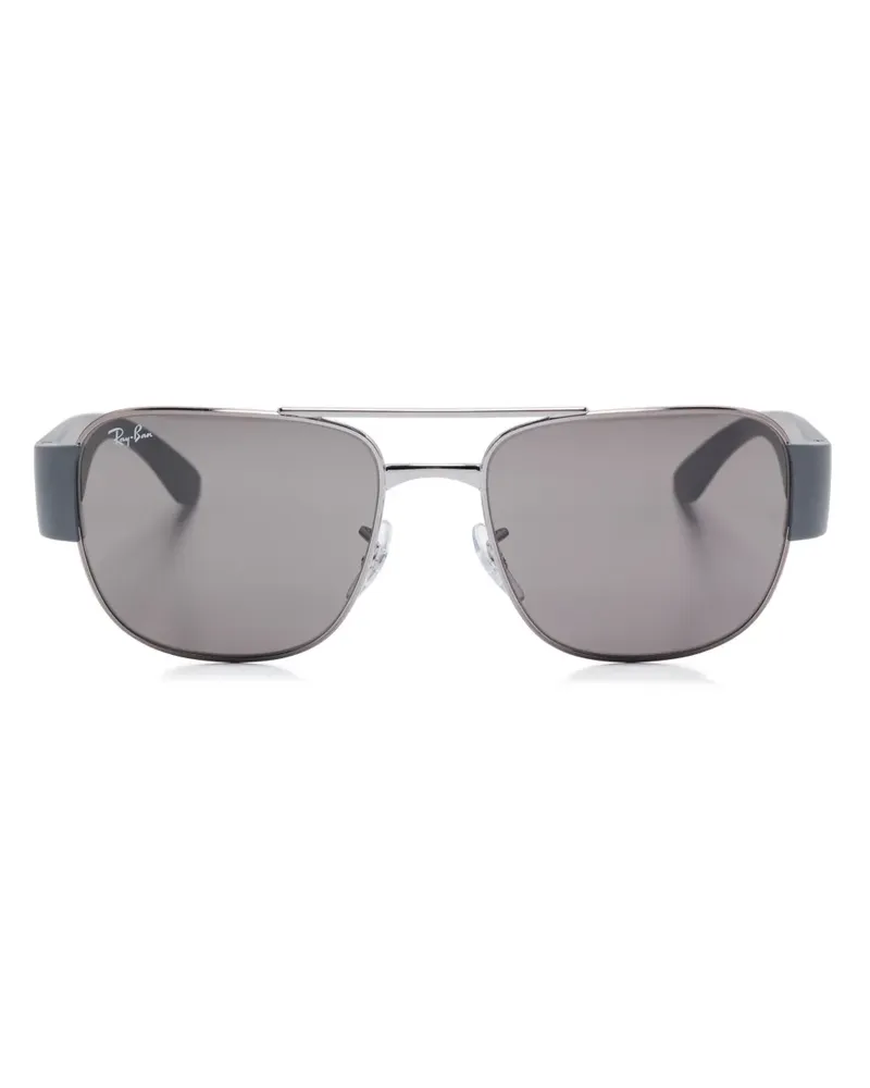 Ray Ban Sonnenbrille mit eckigem Gestell - Grau Grau