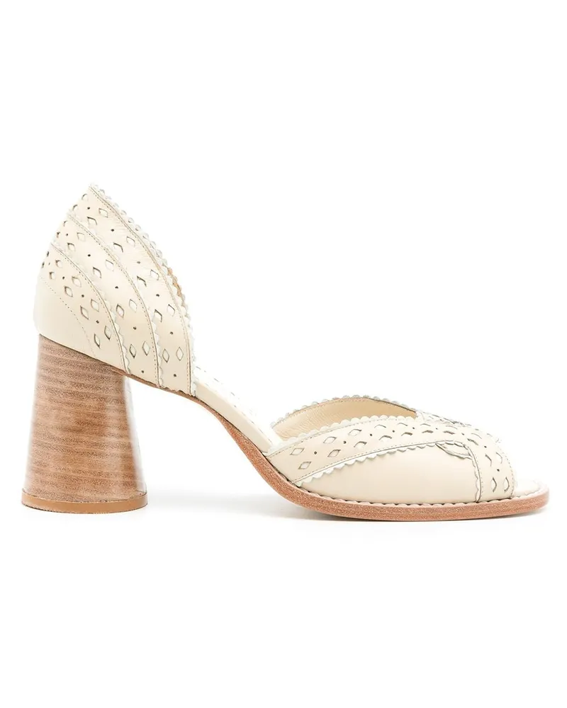 Sarah Chofakian Secret Garden Pumps - Nude Nude