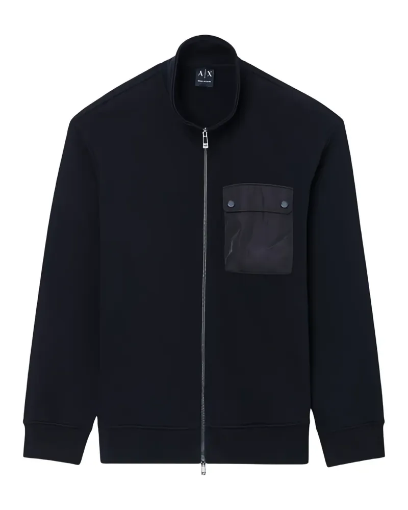 Armani Exchange Sweatshirt mit Reißverschluss - Schwarz Schwarz
