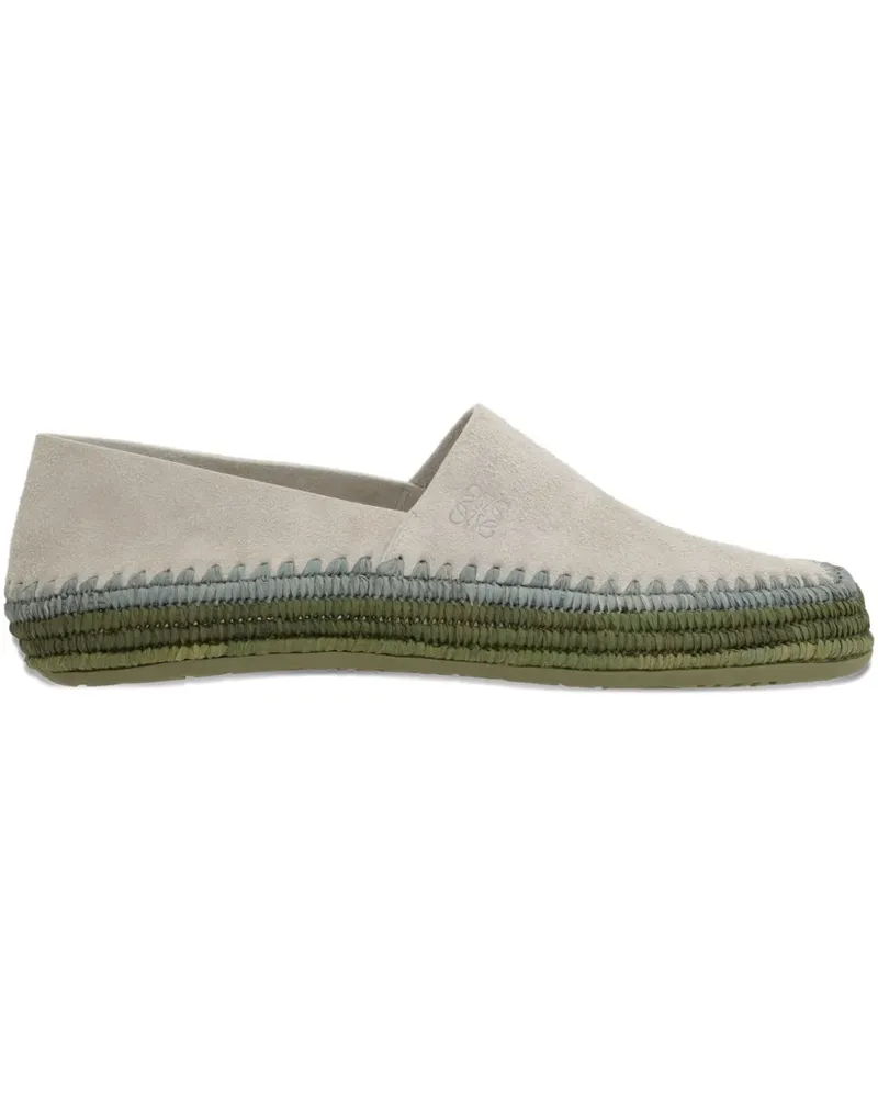 Loewe Espadrilles aus Leder - Grau Grau