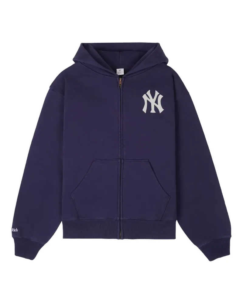 SPORTY & RICH Hoodie mit Reißverschluss - Blau Blau