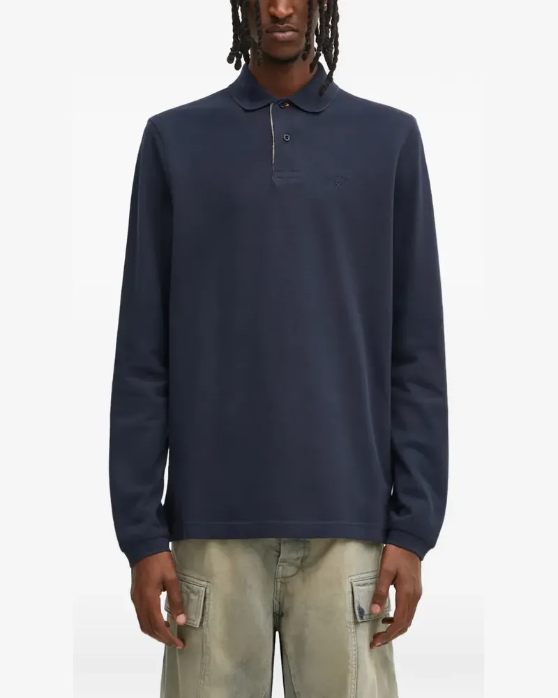 Barbour Essential long-sleeve polo shirt - Blau Blau