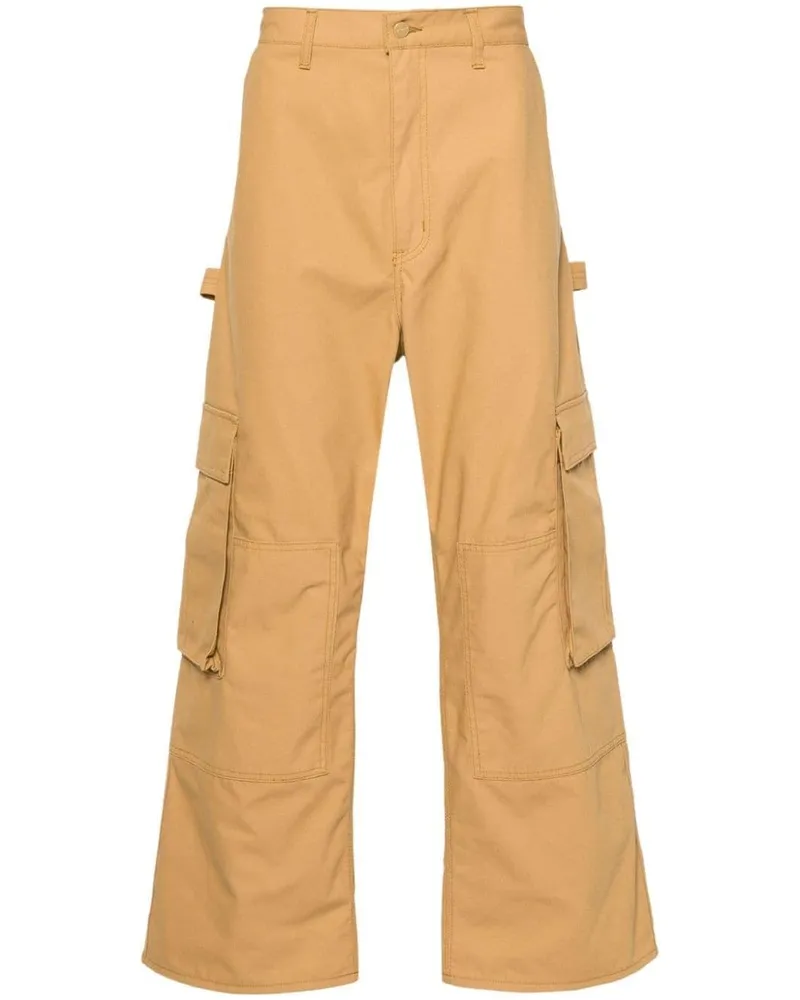 Junya Watanabe Cargohose mit geradem Bein Gelb